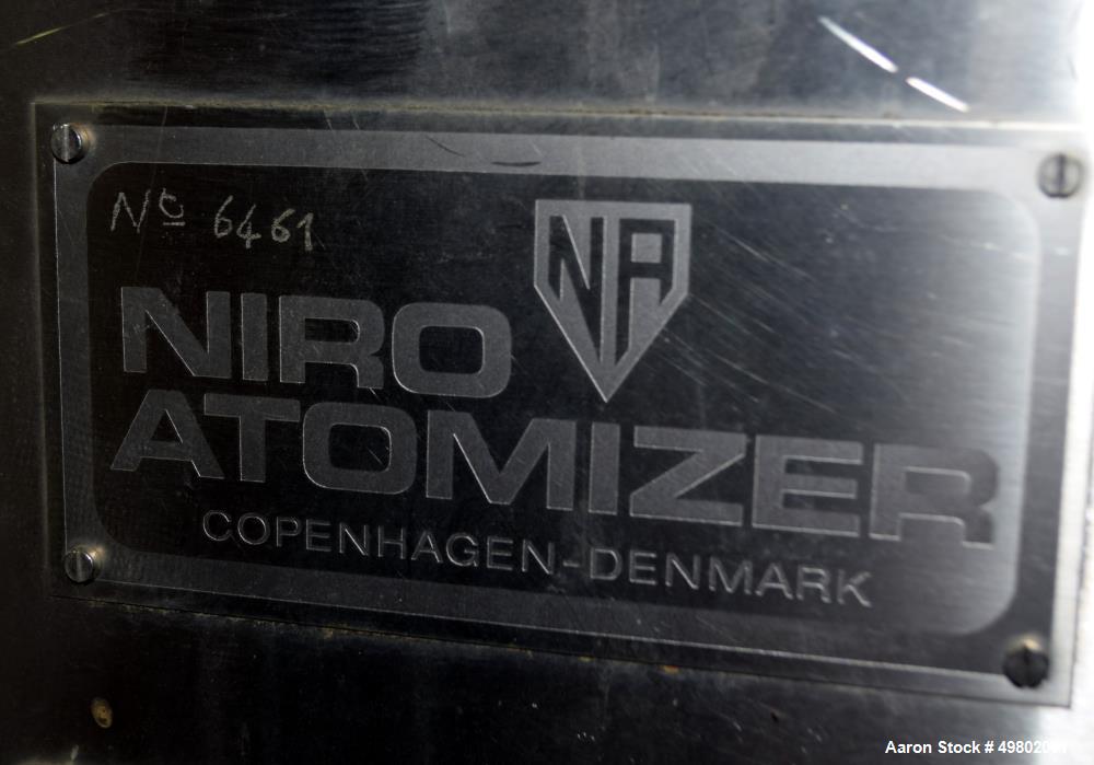 Used Niro Versatile Utility Spray Dryer, 316 Stainless Steel.