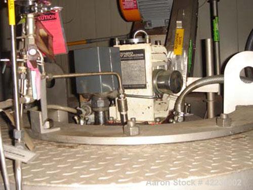 Used Niro Spray Dryer, Stainless Steel. 90" diameter x 42" straight side, 60 degree cone bottom. Niro model F10 1 DP.S.N centrifugal atomizing spray machine with an approximate 5 hp motor, atomizer s...