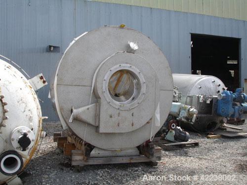 Used Niro Spray Dryer, Stainless Steel. 90" diameter x 42" straight side, 60 degree cone bottom. Niro model F10 1 DP.S.N centrifugal atomizing spray machine with an approximate 5 hp motor, atomizer s...