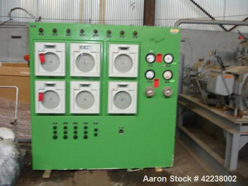 Used Niro Spray Dryer, Stainless Steel. 90" diameter x 42" straight side, 60 degree cone bottom. Niro model F10 1 DP.S.N centrifugal atomizing spray machine with an approximate 5 hp motor, atomizer s...