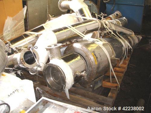 Used Niro Spray Dryer, Stainless Steel. 90" diameter x 42" straight side, 60 degree cone bottom. Niro model F10 1 DP.S.N centrifugal atomizing spray machine with an approximate 5 hp motor, atomizer s...
