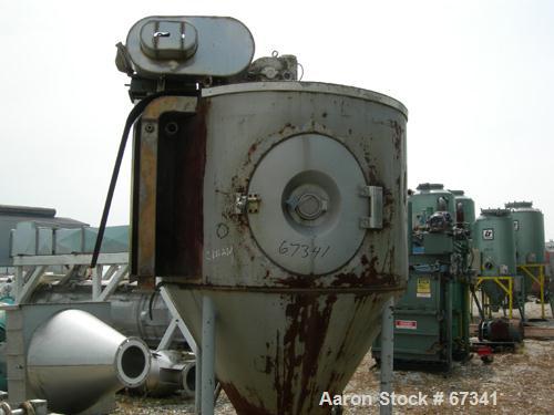 USED: Niro utility spray dryer, stainless steel, polished andinsulated chamber, 48" diameter x 30" straight side x 41" cone.4" bottom outlet, 18" x 20" oval door with 3" sightglass. FU11DRatomizer, s...