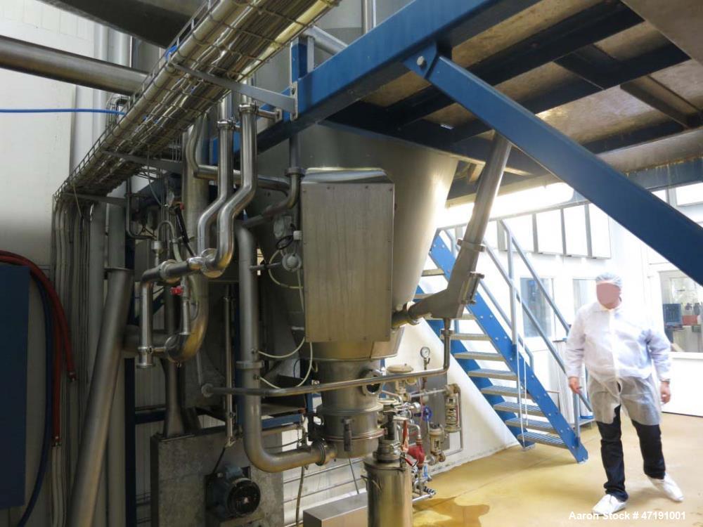Used Niro FSD 4.0 Spray Dryer Type Pilot. The system works best with a high dry matter content of 50% or more. The equipment is from 1985 - 1988. Product capacity 5-10 kg powder per. hour Niro FSD 4....