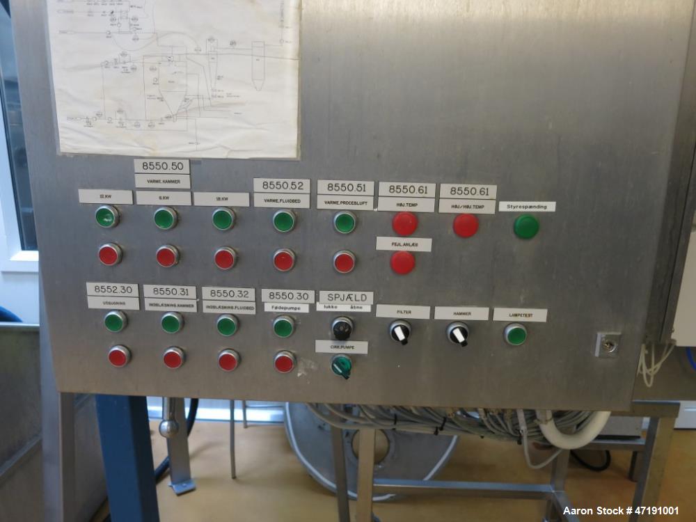 Used Niro FSD 4.0 Spray Dryer Type Pilot. The system works best with a high dry matter content of 50% or more. The equipment is from 1985 - 1988. Product capacity 5-10 kg powder per. hour Niro FSD 4....