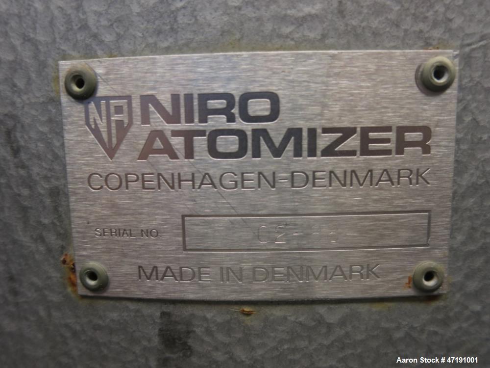 Used Niro FSD 4.0 Spray Dryer Type Pilot. The system works best with a high dry matter content of 50% or more. The equipment is from 1985 - 1988. Product capacity 5-10 kg powder per. hour Niro FSD 4....