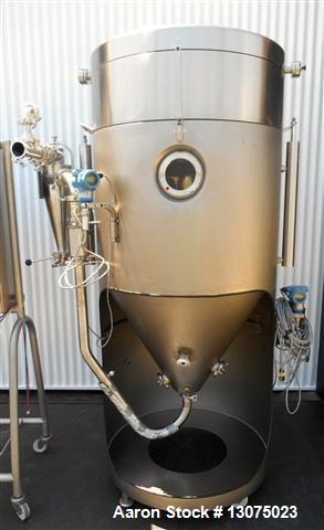 Used Niro Minor 2000 Mobile Spray Dryer. Stainless steel construction. Electrically heated. .8 component size. Centrifugal atomizer, dust collector, cyclone fines collector, expansion chamber, contro...