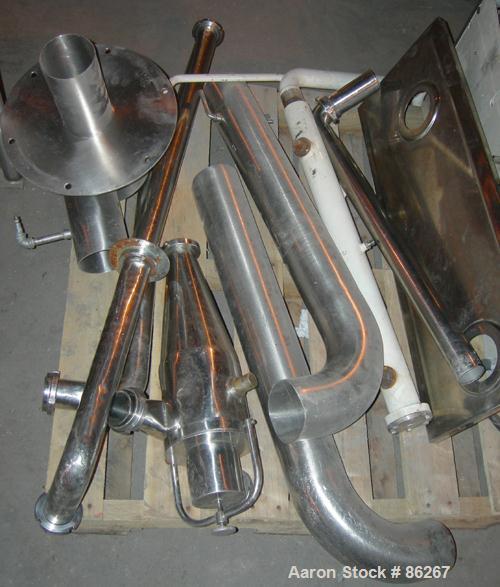USED: Niro Atomizer spray dryer, model Mobile Minor, 316 stainless steel. Chamber 30" diameter x 24" straight side x 30" cone. Approx capacity 2.8 to 15.4 lbs/hr of evaporation. Includes control pane...