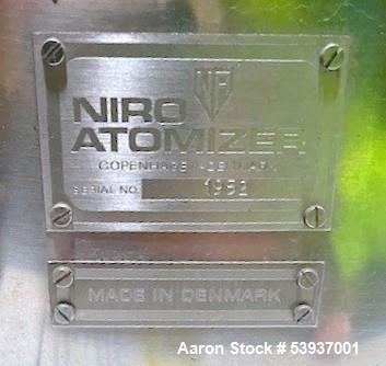 Used Niro Mobile Minor Spray Dryer – Stainless Steel | With Atomizer | Serial #1952