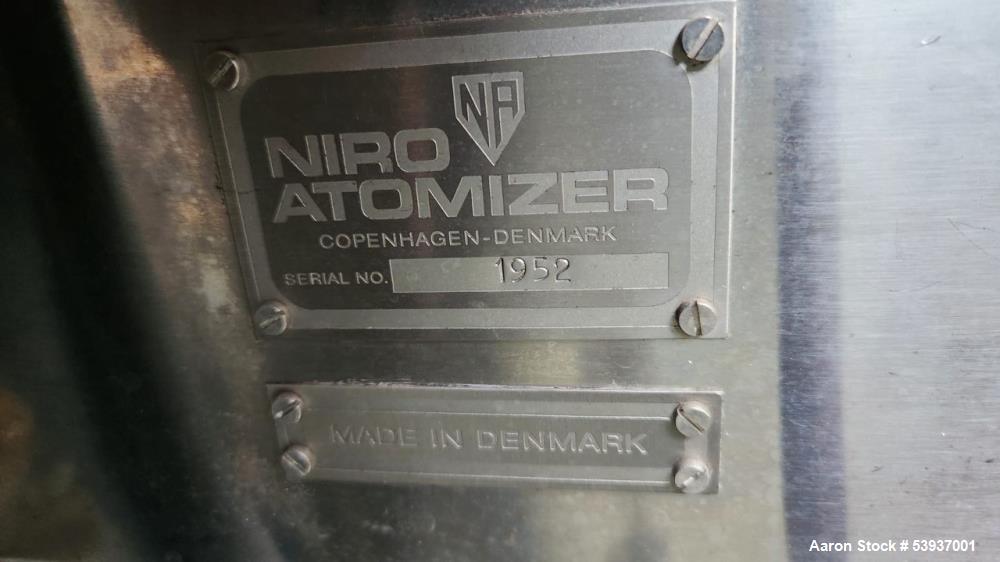 Used Niro Mobile Minor Spray Dryer – Stainless Steel | With Atomizer | Serial #1952