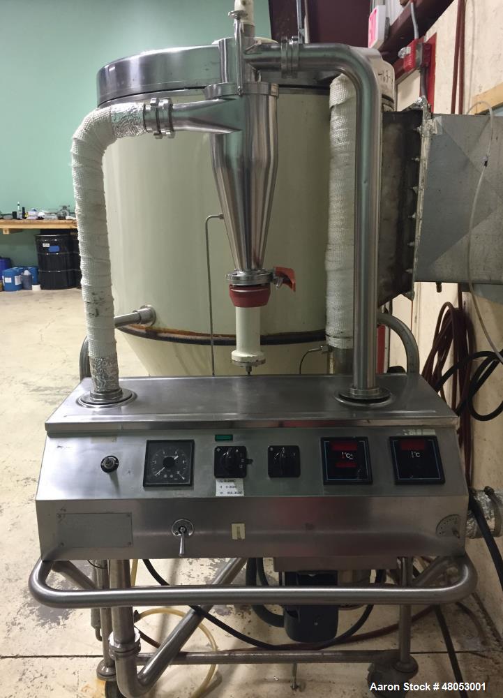 Used GEA Niro Spray Dryer, Model Mobile Minor, with rotary atomizer, air driven. Stainless steel. Equipped with an 18"x 18" explosion vent supplied by BS&B pressure safety management. Electric. Vinta...