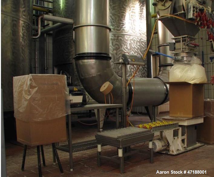 Used Niro Spray Dryer,  Material of construction is AISI 316 stainless steel on product contact parts. AISI 304 stainless steel on the outside parts.Air inlet tempertur  225-230 C,Air outlet tempetat...