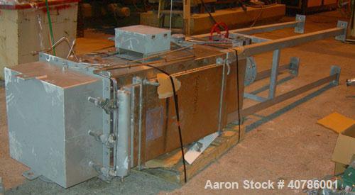 Used Niro/Bowen #1 Tower Gas Heated Spray Dryer, 316 stainless steel. Approximately 30'' diameter x 74' straight side x 36'' coned bottom chamber. Inlet air temp 500 deg C maximum. Airflow 250 cfm at...