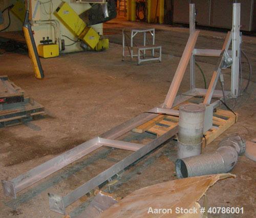 Used Niro/Bowen #1 Tower Gas Heated Spray Dryer, 316 stainless steel. Approximately 30'' diameter x 74' straight side x 36'' coned bottom chamber. Inlet air temp 500 deg C maximum. Airflow 250 cfm at...