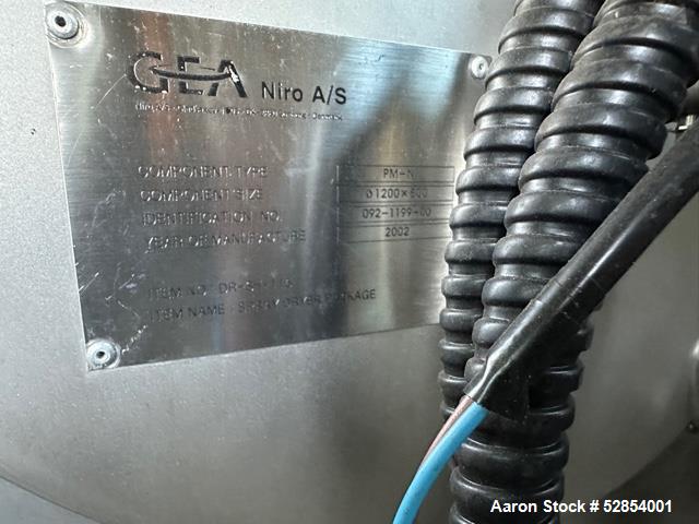 GEA Niro A/S, Spray Dryer, Model PM-N, Production Minor