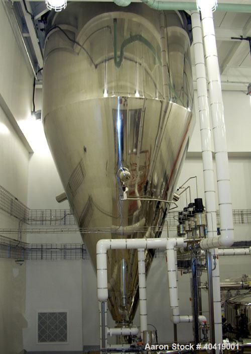 Used-Niro Pharma spray dryer, model PSD-4, all stainless steel construction. The dryer is rated for 62 Kilos/ hour - 30% Sol...