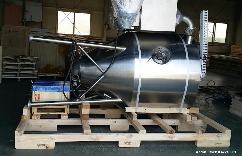 Used Niro Production Minor Spray Dryer, Size: 1.2 meter x .8 meter (3.94' diameter x 31.5" straight side. Polished Stainless steel exterior and interior. Conical rotary wheel type atomizer. Electrica...
