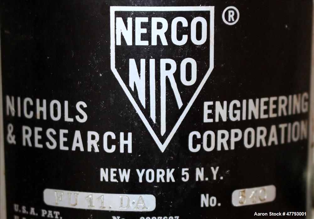 Used Niro Production Minor Spray Dryer, Model 1