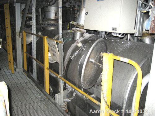Used Niro Spray Drying Plant, type SD-250-R. Dryer was commissioned in 1997/1998 by Niro A/S. Capacity 758 kg/hour of product, 758 kg/hour water evaporation, air inlet temperature 145 deg C (293 deg ...