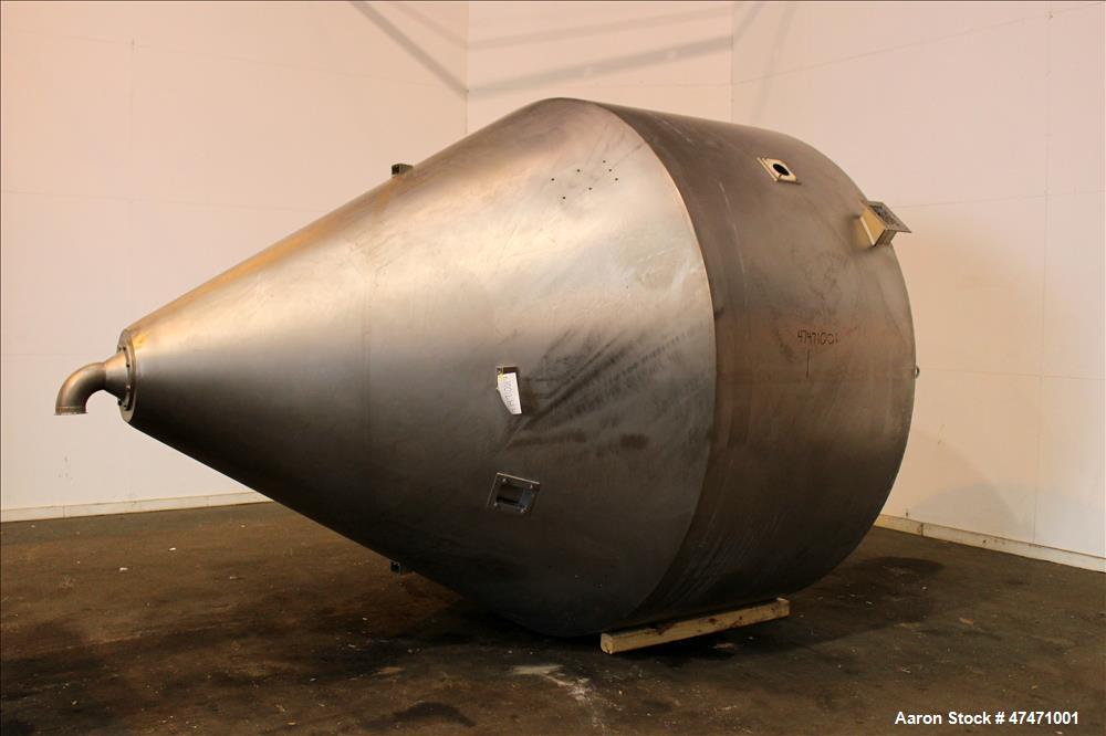 Used GEA Niro Spray Dryer, Model SD6.3R, 316 Stainless steel interior, 304 stai