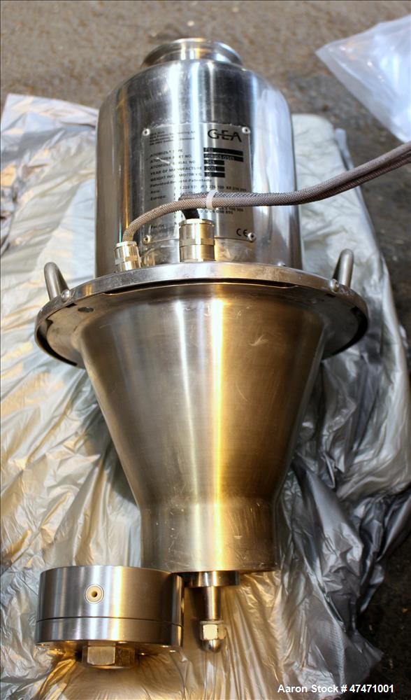 Used GEA Niro Spray Dryer, Model SD6.3R, 316 Stainless steel interior, 304 stai
