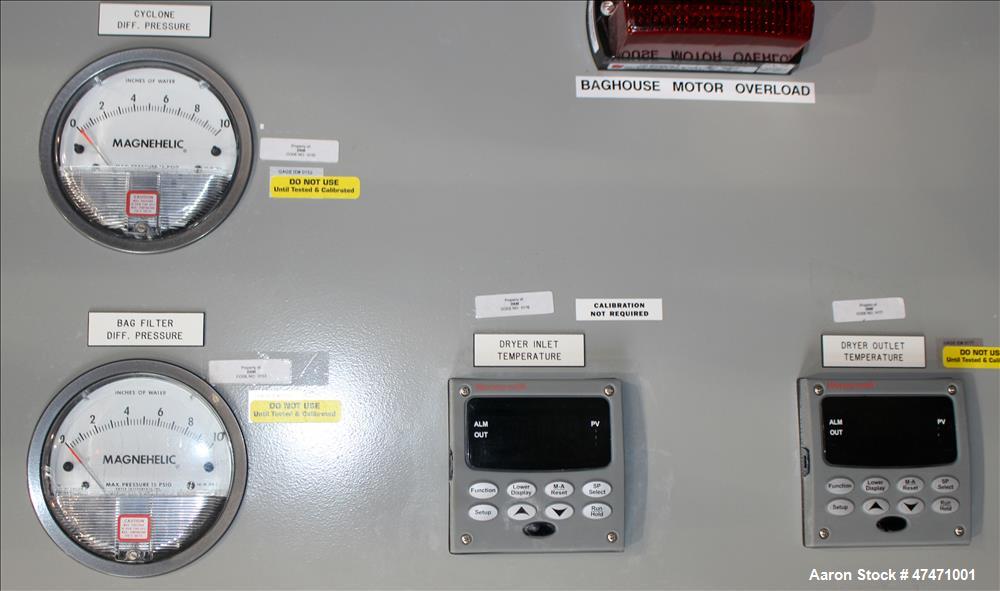 Used GEA Niro Spray Dryer, Model SD6.3R, 316 Stainless steel interior, 304 stai