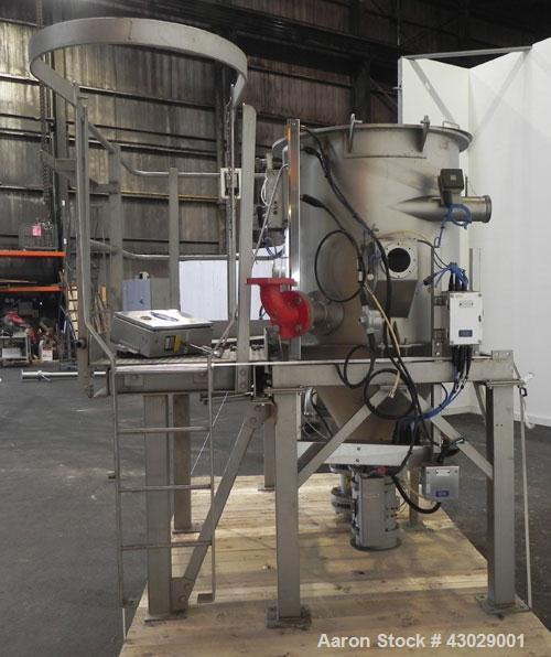 Used GEA Niro Spray Dryer, Model SD-6.3N, 316 Stainless Steel. Fountain nozzle type dryer. Drying chamber is approximately 6' 5" (2.0 meters) diameter x 6' 5" ( 2.0 meters) high with a 60 degree coni...