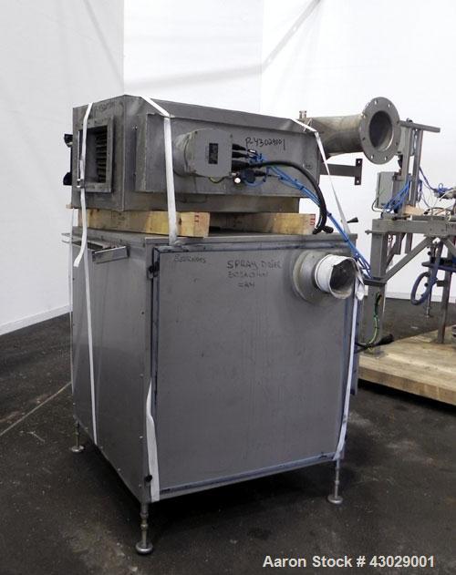 Used GEA Niro Spray Dryer, Model SD-6.3N, 316 Stainless Steel. Fountain nozzle type dryer. Drying chamber is approximately 6' 5" (2.0 meters) diameter x 6' 5" ( 2.0 meters) high with a 60 degree coni...