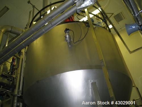 Used GEA Niro Spray Dryer, Model SD-6.3N, 316 Stainless Steel. Fountain nozzle type dryer. Drying chamber is approximately 6' 5" (2.0 meters) diameter x 6' 5" ( 2.0 meters) high with a 60 degree coni...