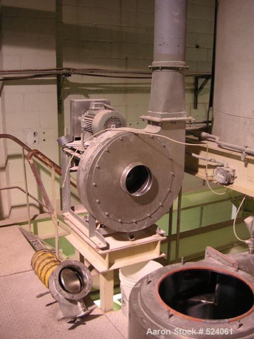 Mfg: NiroModel: SD-12.5N (nozzle atomization) Chamber: 10 ft. dia. x 11.8 ft. cylindrical ht. and 60 deg. conical bottom Product Rate: 750 lbs/hr Evaporative Capacity: 88 - 386 lbs/hr Drying Air: 2,7...