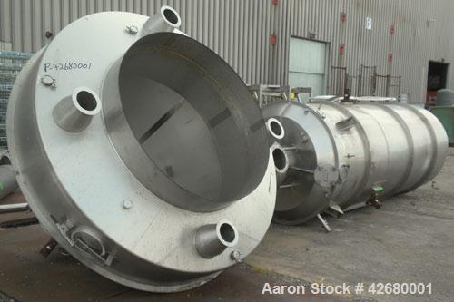 Used GEA Niro Tall Form Tower Spray Dryer, Model TFD25, 304 Stainless Steel. 58-1/2" Diameter x 155" straight side, coned bottom, Approximate 440 cubic feet volume. The tall form dryer is suited for ...