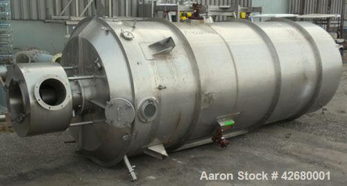 Used GEA Niro Tall Form Tower Spray Dryer, Model TFD25, 304 Stainless Steel. 58-1/2" Diameter x 155" straight side, coned bottom, Approximate 440 cubic feet volume. The tall form dryer is suited for ...
