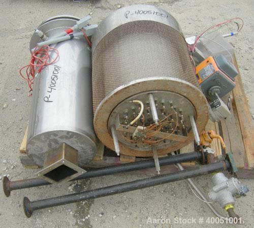 Used: Niro 'UTILITY' Atomizer Spray Dryer. 316 stainless steel. Chamber measures 48" diameter x 30" straight side x 36" cone.Approximate evaporation rate 22-33 pounds an hour. Gas heated. Side inspec...