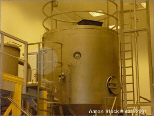Used Niro Spray Dryer, Type VSD 12.5 R/N. Material of construction is AISI 316 stainless steel on product contact parts.AISI 304 stainless steel on the outside parts.44-220 lbs/hour (20-100 kgs/hour)...