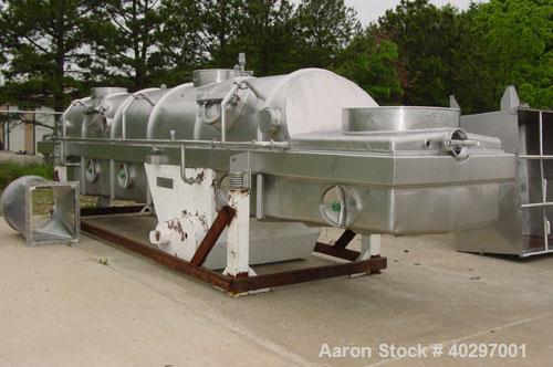 Used Niro spray tower/spray dryer. 23' diameter x 41' tall, 304 stainless steel construction. Main chamber is double walled and insulated. Unit has a fluid bed unit with three steam coil heater units...
