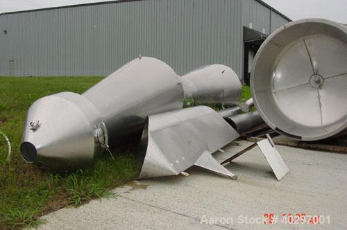 Used Niro spray tower/spray dryer. 23' diameter x 41' tall, 304 stainless steel construction. Main chamber is double walled and insulated. Unit has a fluid bed unit with three steam coil heater units...
