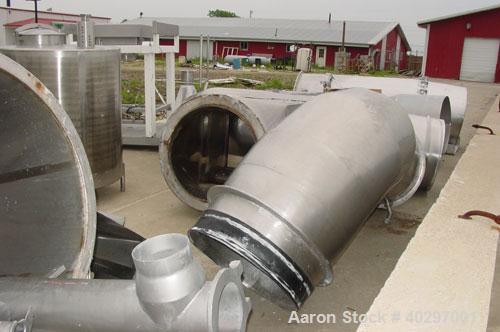 Used Niro spray tower/spray dryer. 23' diameter x 41' tall, 304 stainless steel construction. Main chamber is double walled and insulated. Unit has a fluid bed unit with three steam coil heater units...