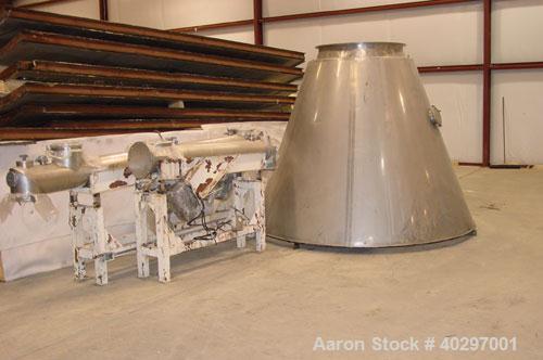 Used Niro spray tower/spray dryer. 23' diameter x 41' tall, 304 stainless steel construction. Main chamber is double walled and insulated. Unit has a fluid bed unit with three steam coil heater units...