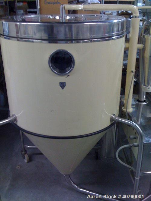 Used Niro Mobile Minor spray dryer, electric. With stainless steel chamber 24" (610mm) diameter x 24" (610mm) deep with a 26" (660mm) deep cone, electrically heated with spinning disc Niro atomizer h...