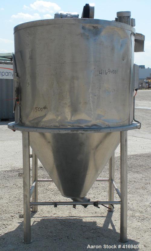 Used Niro Versitile Utility Spray Dryer, 304 stainless steel. Up to 10 to 25 kilograms an hour (22-55#) evaporation capacity. Electrically heated chamber 48" diameter x 30" straight side x 36" coned ...