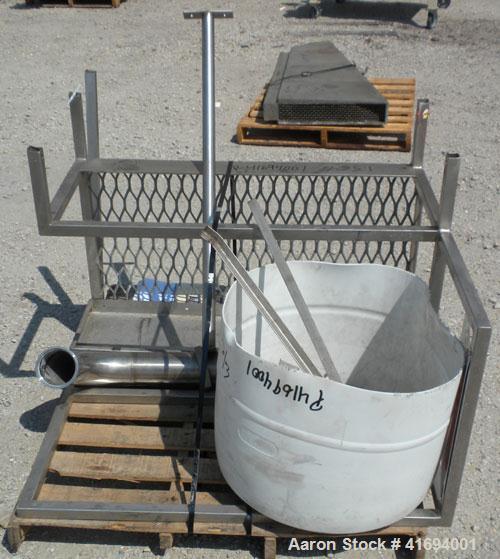 Used Niro Versitile Utility Spray Dryer, 304 stainless steel. Up to 10 to 25 kilograms an hour (22-55#) evaporation capacity. Electrically heated chamber 48" diameter x 30" straight side x 36" coned ...