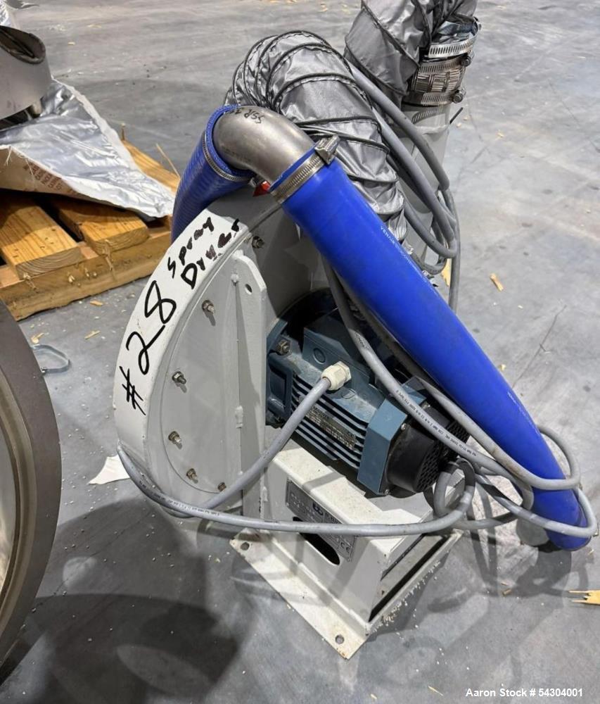 Used GEA Niro A/S Mobile Minor 316 Stainless Steel Spray Dryer. Componentsize 0.8, ID# 3295, Order# 093-2147-1, Year 2008. With 2 fluid bottomnozzle, cyclone, blower, ladder, filter & control panel