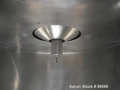 Used Ohkawara style Spray Dryer, 304 stainless steel. Electrically heated chamber 63" diameter x 33" straight side x 26" coned bottom, missing clamp-on bottom outlet section. Top mounted atomizer, no...