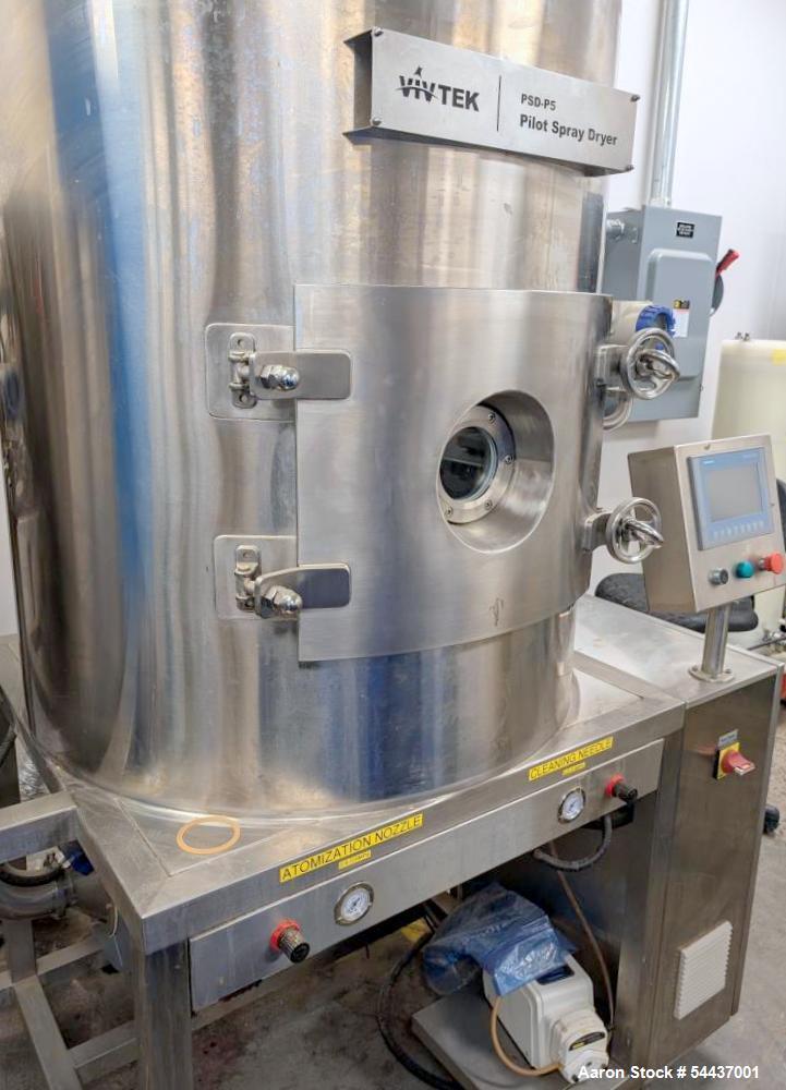 Used Vivtek PSD-P5 Pilot Spray Dryer – Food-Grade Powder Production System with Dust Collection (2023)