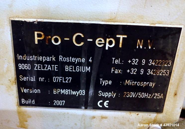 Used Pro-C-ept Spray Dryer, Model MICROSPRAY