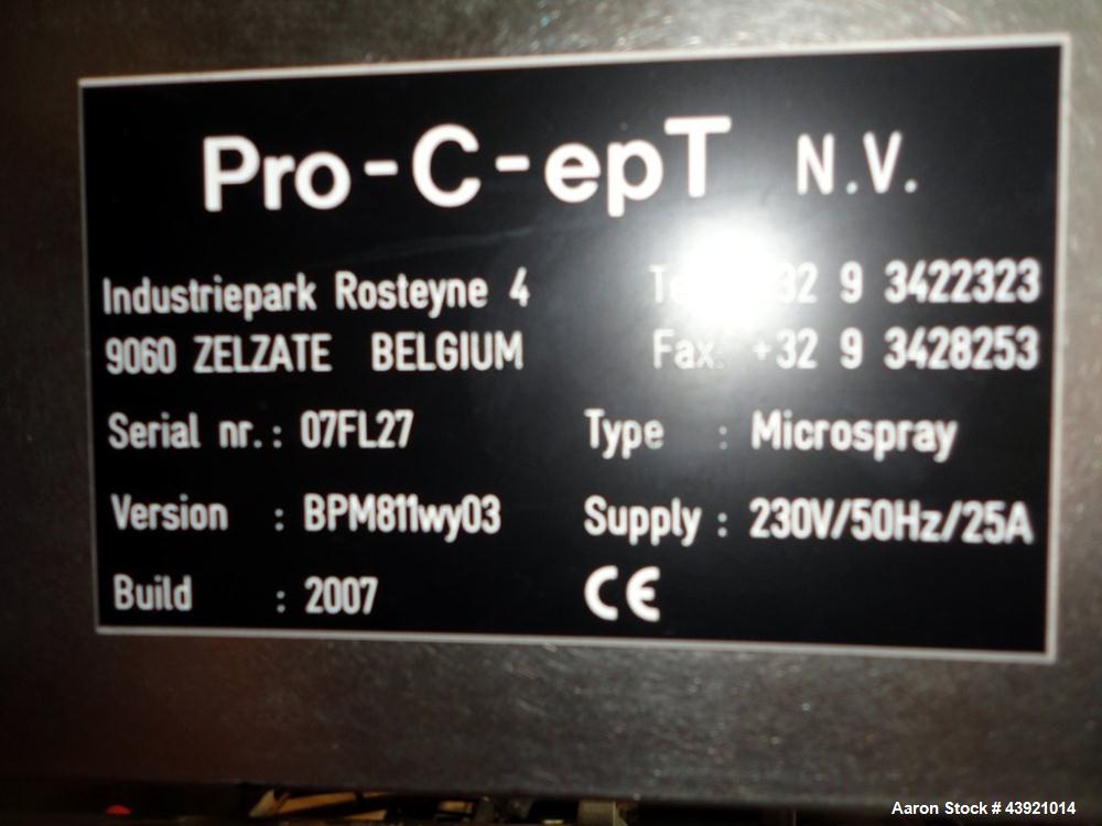 Used Pro-C-ept Spray Dryer, Model MICROSPRAY