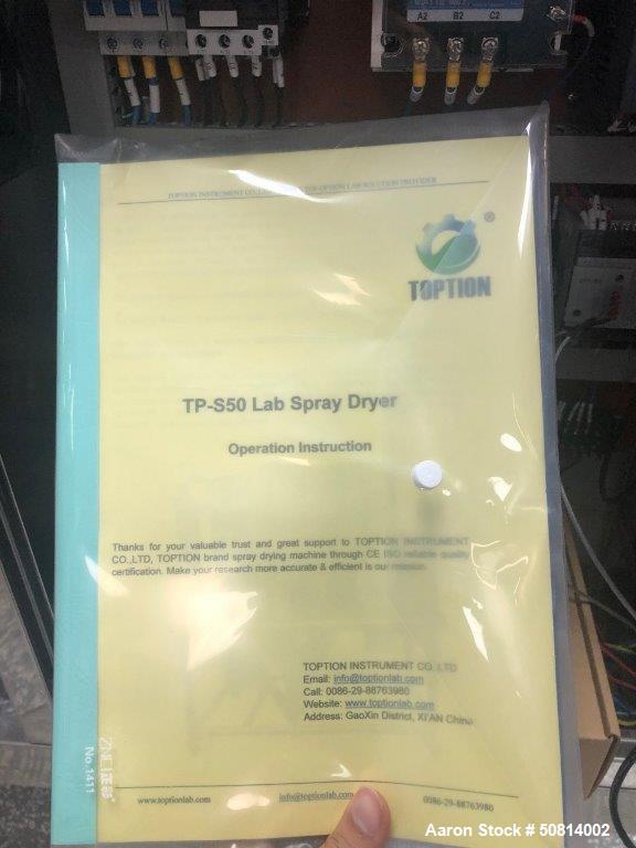 Unused- Toption Spray Dryer, Model TP-S50