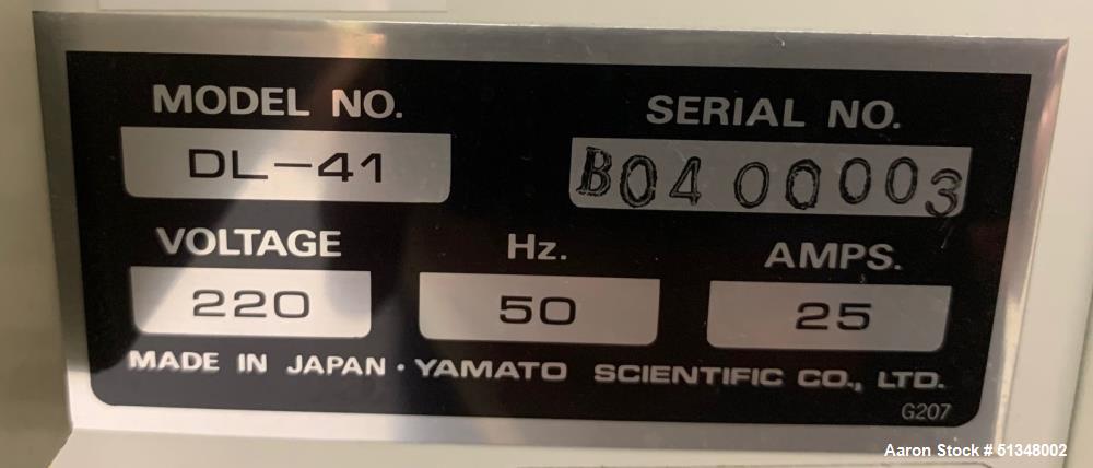Used Yamato Scientific Model DL-41 Spray Dryer