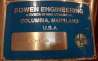 Used Bowen Engineering #1 Tower Spray Dryer, 304 Stainless Steel.  30” Diameter x 72