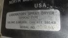 Used Bowen Engineering Gas Heated Conical Type Laboratory Spray Dryer, 304 Stainless Steel. 30