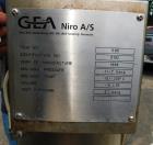 Used GEA Niro Mobile Minor 2000 Spray Dryer – Model G – 316L Stainless Steel – Food Grade Laboratory Spray Dryer